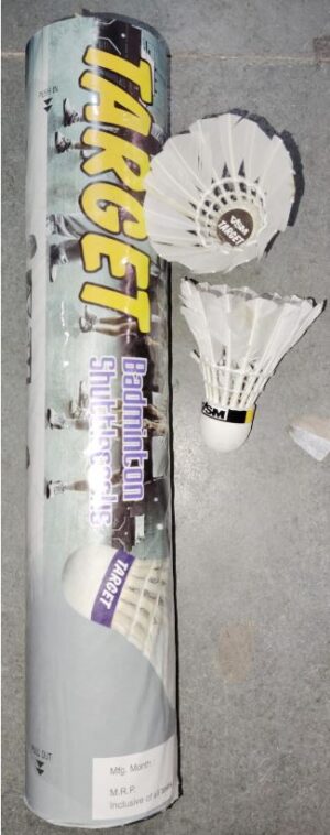 TARGET SHUTTLE COCK FEATHER BOX MRP RS 170