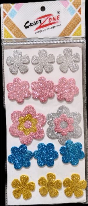 __GLITTER STICKER FLOWER MRP RS 25 (RACK C5)