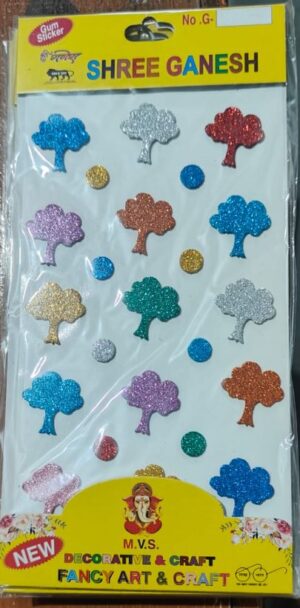 __GLITTER STICKER TREE MRP RS 25 (RACK C5)