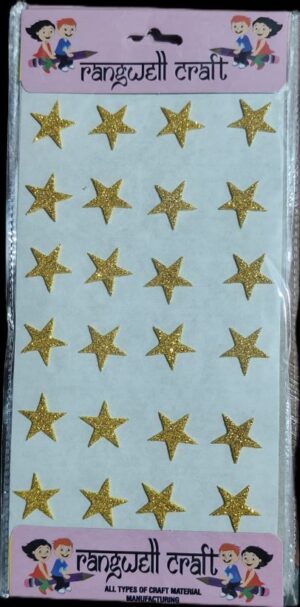 __GLITTER STICKER GOLDEN STAR MRP RS 25 (RACK C5)