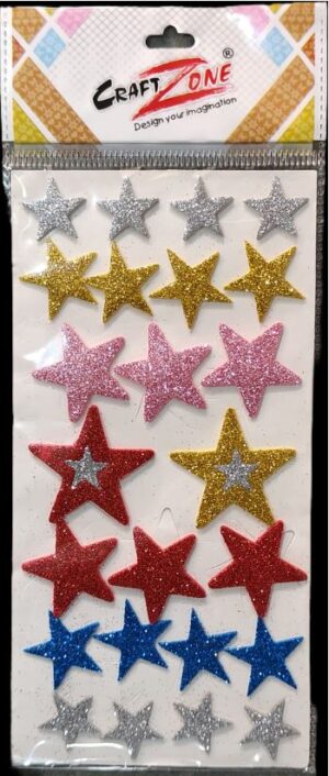 __GLITTER STICKER STAR MRP RS 25 (RACK C5)