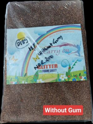 __GLITTER SHEET BROWN WITHOUT GUM MRP RS 15 G2I3