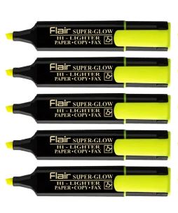 FLAIR SUPER GLOW HIGHLIGHTER YELLOW MRP RS 25 G2J2