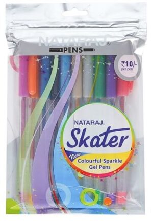 NATRAJ SKATER GLITTER PEN PKT MRP RS 100 G2A1