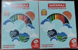 NATRAJ 12 SHADES PENCIL COLORS MRP RS 30 G2B3