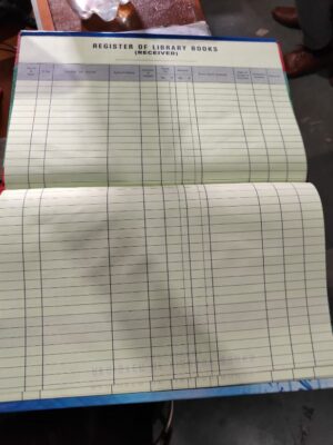 LIBRARY STOCK REGISTER / RECEIVED NO. 2 MRP RS 250 G3M2