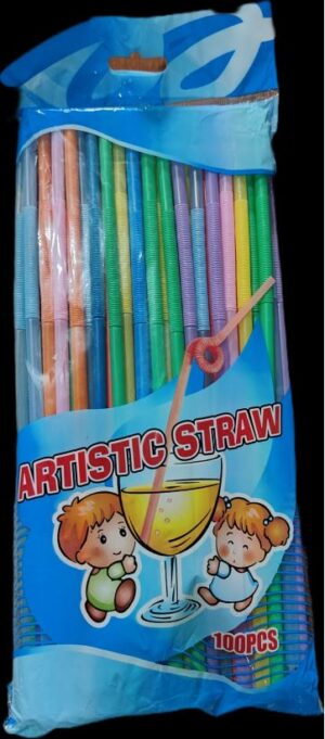 _COLORFUL STRAW WITH BEND PKT MRP RS 200 (RACK A4)