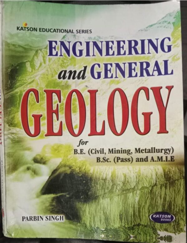 ENGINEERING AND GENERAL GEOLOGY PARBIN SINGH NEW BOOK RACK A3 MRP 350