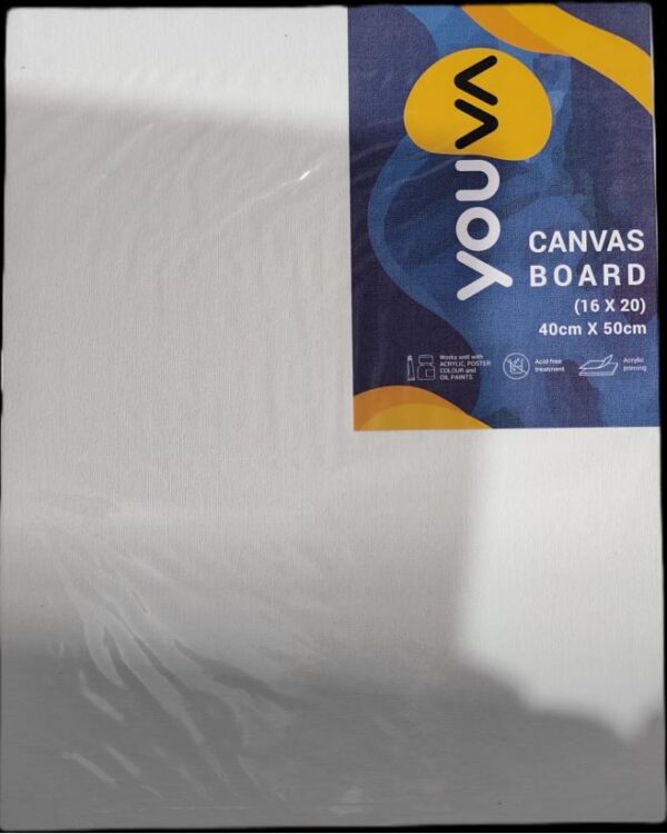 YOUVA CANVAS BOARD 16 X 20 MRP RS 210