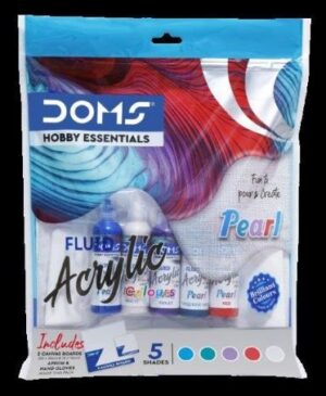 DOMS PEARL FLUID ACRYLIC COLOUR RACK G2B3 MRP 250