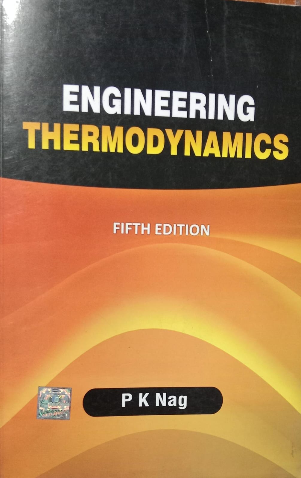 ENGINEERING THERMODYNAMICS 5TH EDITION RACK B3 2ND HAND BOOK MRP 600