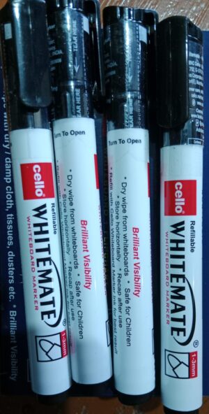 CELLO WHITEBOARD MARKER BLACK MRP 25 RACK G2J2