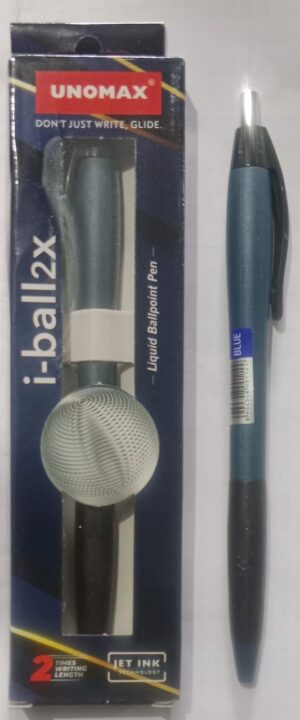 UNOMAX I-BALL 2X BALLPEN BLUE RACK G2G3 MRP 20