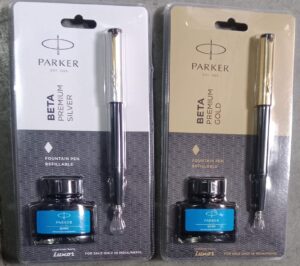 PARKER BETA PRIMIUM FP GT + MRP 250 BOX S3 SILVER AND GOLD