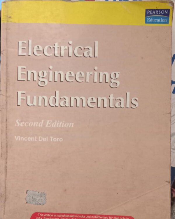 ELECTRICAL ENGINEERING FUNDAMENTALS 2ND EDITION VINCENT DEL TORO 2ND HAND RACK B2 MRP 910