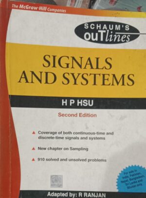 SIGNALS AND SYSTEMS HP HSU 2ND EDITION R RANJAN 2ND HAND BOOK RACK A4 MRP 710