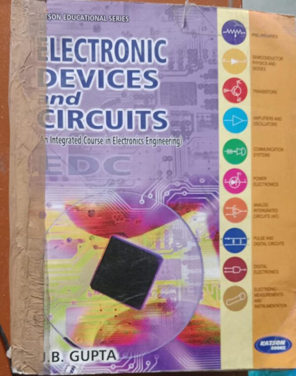 ELECTRONIC DEVICES AND CIRCUITS J.B GUPTA 2ND HAND BOOK RACK C5 MRP 795 - Image 2