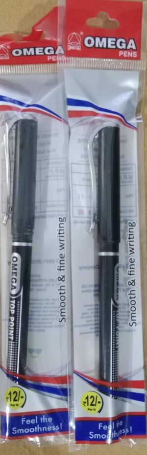 OMEGA TOP POINT DLX BALL PEN BLACK MRP 10 RACK G2G2