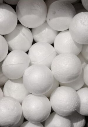 _THERMOCOL BALL SMALL SIZE RACK C1 ART N CRAFT BLACK CARRY BAG MRP 8