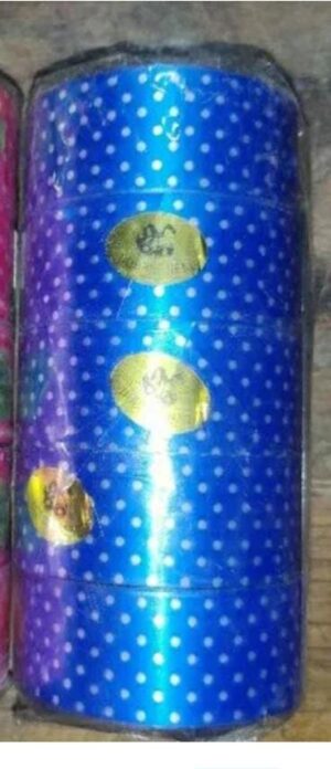 __ DOTTED PLASTIC CURLING BLUE RIBBON 1 INCH MRP 30 RACK A4