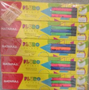 NATARAJ FLURO PRINTS PENCIL (NATRAJ) MRP 5 RACK G2A5