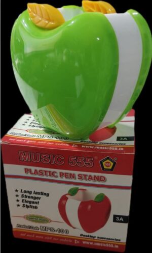 MUSIC PLASTIC PEN POT APPLE SHAPE MRP RS 165 G2J3(SR 250)