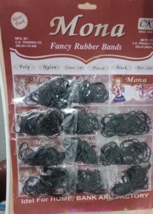 __ RUBBER BAND BLACK MRP 60 PKT RACK B5 ( ART N CRAFT )