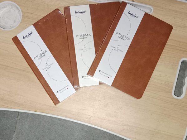 DIARY TAN COLOUR PRISMA NOTEBOOK A5 MRP 300 RACK G2K3