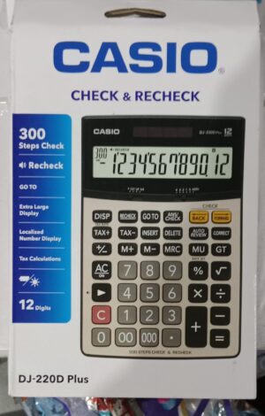 CASIO CALCULATOR DJ 220 D PLUS MRP 1095 RACK G2J3
