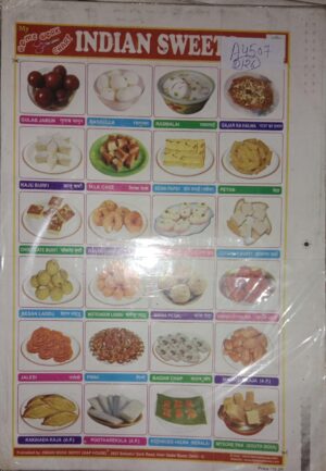 INDIAN SWEETS STICKER CHART NO 163 MRP 10 STACK 3
