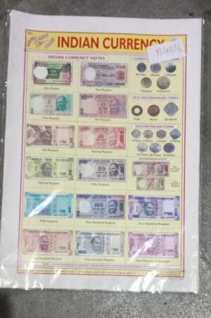 INDIAN CURRANCY STICKER CHART NO 257 MRP 10 STACK 3