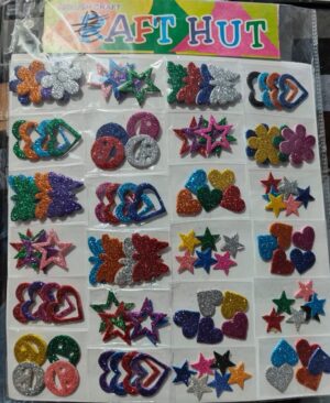 _GLITTER CRAFT STICKER MRP RS 10 RACK D2