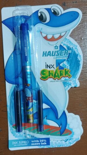 INX DX SHARK FOUNTAIN PEN BLUE MRP 50 2ND FLOOR