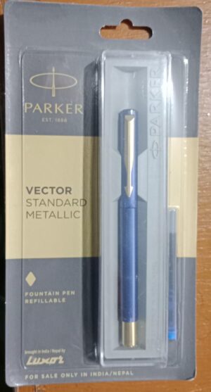 PARKER VECTOR METALLIC FOUNTAIN PEN GT MRP 440 (CRATE)