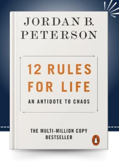 JORDAN B. PETERSON 12 RULL FOR LIFE ANANTIDOTE TO CHAOS MRP 428 RACK 3RD FLOOR BR 5