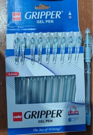 CELLO GRIPPER GEL PEN BLACK MRP RS 10 (G2F2)