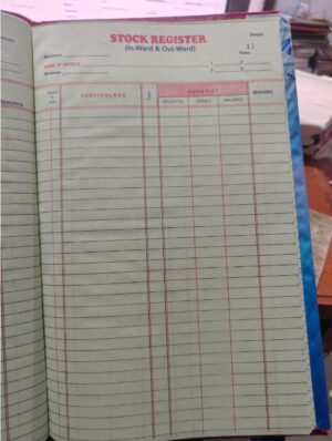 STOCK REGISTER NO. 2 MRP RS 250 G3M2