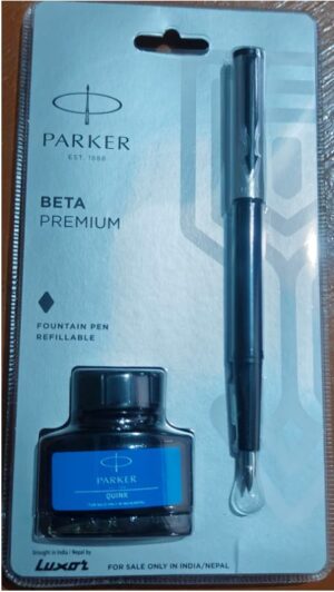 PARKER FOUNTAIN PEN BETA PREMIUM MRP RS 280 BOX S3