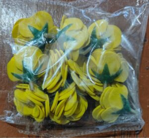 __YELLOW FLOWER MRP RS 15 / PIECE RACK B2