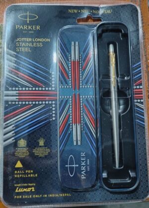 PARKER JOTTER LONDON STAINLESS STEEL BALL PEN MRP RS 450(BOX S5)
