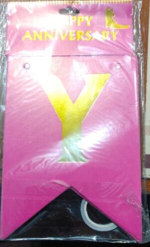 _HAPPY ANNIVERSARY PAPER BANNER MRP RS 60 (BANNER BOX)