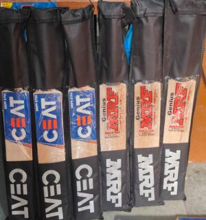 __CRICKET BAT KASHMIRI WILLOW ALL CANE WITH COVER (LEATHER) MRP RS 2250