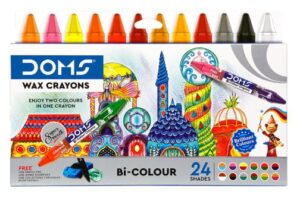 DOMS BI COLOR WAX CRYONS MRP RS 110 G2G4