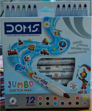 DOMS JUMBO SKETCH MAX 12 SHADES MRP RS 150 G2J1