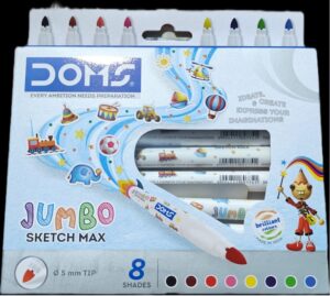 DOMS JUMBO SKETCH MAX 8 SHADES MRP RS 100 G2J1