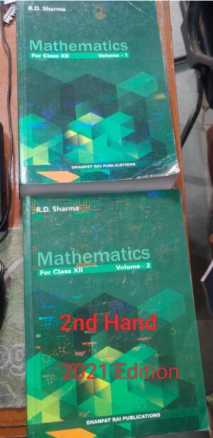 R D SHARMA MATH +2 VOLUME 1 AND 2 2ND HAND MRP RS 965 (BUNDLE -1)