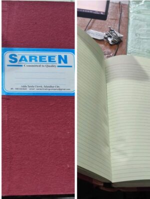 RULLED REGISTER BIG NO.7 CANVAS BINDING MRP RS 1500 G3M2