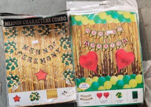 __MEHNDI CEREMONY / PARTY COMBO KIT MRP RS 225 (RACK A4)