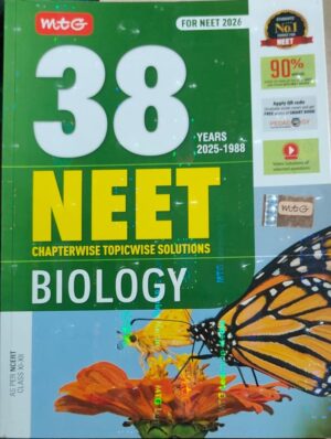 MTG 38 YEARS NEET CHAPTERWISE/ TOPICWISE BIOLOGY MRP RS 600