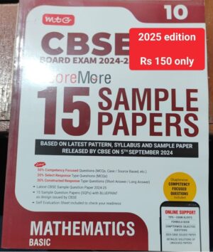 MTG CBSE 10TH SAMPLE PAPER MATH BASIC MRP RS 275 (2025 EDITION)